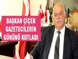 Bakan iek, Gazetecilerin gnn kutlad