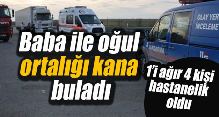 1’i ağır 4 kişi yaralandı